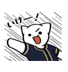 野球ねこ応援団・紺＆金色チームVer.（個別スタンプ：10）