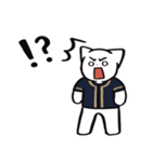 野球ねこ応援団・紺＆金色チームVer.（個別スタンプ：36）