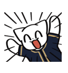 野球ねこ応援団・紺＆金色チームVer.（個別スタンプ：37）