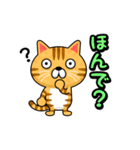 関西弁でまくしたてるトラ猫（個別スタンプ：18）