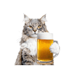 にゃんとも！ビール！（敬語やさしい日常）（個別スタンプ：31）