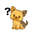ヨークシャーテリアの毎日スタンプイラスト（個別スタンプ：3）