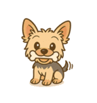 ヨークシャーテリアの毎日スタンプイラスト（個別スタンプ：7）