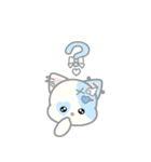 天使ぬいぐるみスタンプ(しろねこ)（個別スタンプ：17）
