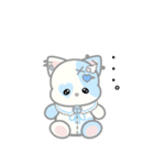 天使ぬいぐるみスタンプ(しろねこ)（個別スタンプ：24）