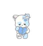天使ぬいぐるみスタンプ(しろねこ)（個別スタンプ：30）