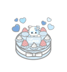 天使ぬいぐるみスタンプ(しろねこ)（個別スタンプ：31）
