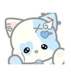 天使ぬいぐるみスタンプ(しろねこ)（個別スタンプ：36）