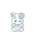 天使ぬいぐるみスタンプ(しろねこ)（個別スタンプ：37）