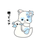天使ぬいぐるみスタンプ(しろねこ)（個別スタンプ：38）