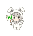 メルフィ：もこもこバニースタンプ Vol.1（個別スタンプ：1）