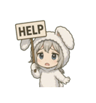 メルフィ：もこもこバニースタンプ Vol.1（個別スタンプ：11）