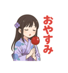 浴衣美女×縁日スタンプ（個別スタンプ：2）
