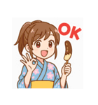 浴衣美女×縁日スタンプ（個別スタンプ：3）