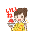 浴衣美女×縁日スタンプ（個別スタンプ：15）
