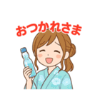 浴衣美女×縁日スタンプ（個別スタンプ：16）