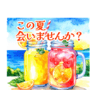 水彩で綴る夏のごあいさつスタンプ（個別スタンプ：38）