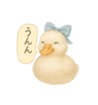 ふんわり水彩コールダック（個別スタンプ：21）