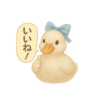 ふんわり水彩コールダック（個別スタンプ：23）