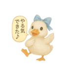 ふんわり水彩コールダック（個別スタンプ：39）