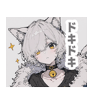 灰色猫耳パーカーの男の子スタンプ（個別スタンプ：31）