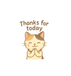 三毛猫とだるまの引き寄せスタンプ3英語v（個別スタンプ：4）