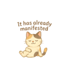三毛猫とだるまの引き寄せスタンプ3英語v（個別スタンプ：6）