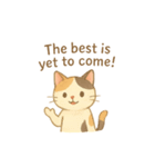 三毛猫とだるまの引き寄せスタンプ3英語v（個別スタンプ：7）