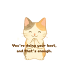 三毛猫とだるまの引き寄せスタンプ3英語v（個別スタンプ：14）