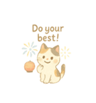 三毛猫とだるまの引き寄せスタンプ3英語v（個別スタンプ：15）