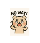 "Say It with Cat ＆ Bear！"（個別スタンプ：1）