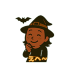 かわいい魔女とハロウィン（個別スタンプ：1）