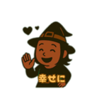 かわいい魔女とハロウィン（個別スタンプ：3）