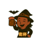 かわいい魔女とハロウィン（個別スタンプ：4）