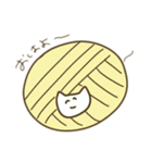 編み物好きと繋がりたいもこもこネコチャン（個別スタンプ：3）