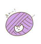 編み物好きと繋がりたいもこもこネコチャン（個別スタンプ：4）