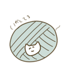 編み物好きと繋がりたいもこもこネコチャン（個別スタンプ：9）