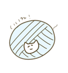 編み物好きと繋がりたいもこもこネコチャン（個別スタンプ：12）