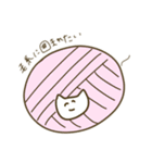 編み物好きと繋がりたいもこもこネコチャン（個別スタンプ：18）