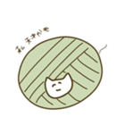 編み物好きと繋がりたいもこもこネコチャン（個別スタンプ：24）