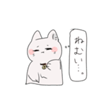 しろねこの連絡スタンプ（個別スタンプ：31）