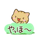小さいキジトラ猫☆かわいい吹き出し（個別スタンプ：4）