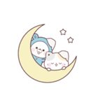素材｜コラボ＊動く♪くまぽこ＆ぷにゃんこ（個別スタンプ：3）