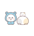 素材｜コラボ＊動く♪くまぽこ＆ぷにゃんこ（個別スタンプ：11）