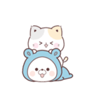素材｜コラボ＊動く♪くまぽこ＆ぷにゃんこ（個別スタンプ：12）