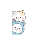 素材｜コラボ＊動く♪くまぽこ＆ぷにゃんこ（個別スタンプ：20）