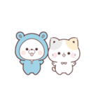 素材｜コラボ＊動く♪くまぽこ＆ぷにゃんこ（個別スタンプ：23）