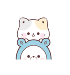素材｜コラボ＊動く♪くまぽこ＆ぷにゃんこ（個別スタンプ：24）
