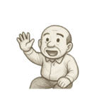 落書き世界のおじさん（個別スタンプ：19）