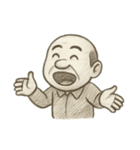 落書き世界のおじさん（個別スタンプ：33）